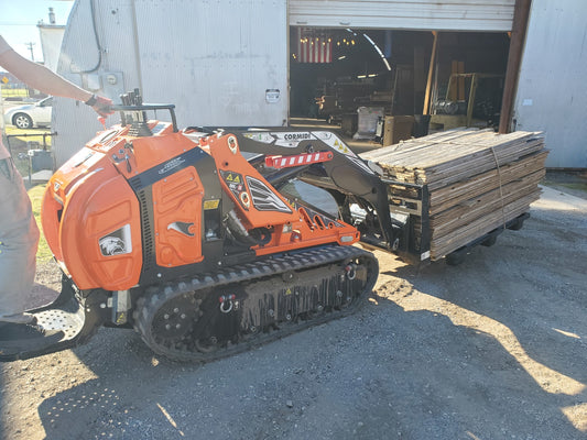 Cormidi C1200 Spec 2 Mini Skid Steer w/ 25 HP Kubota Dingo Style