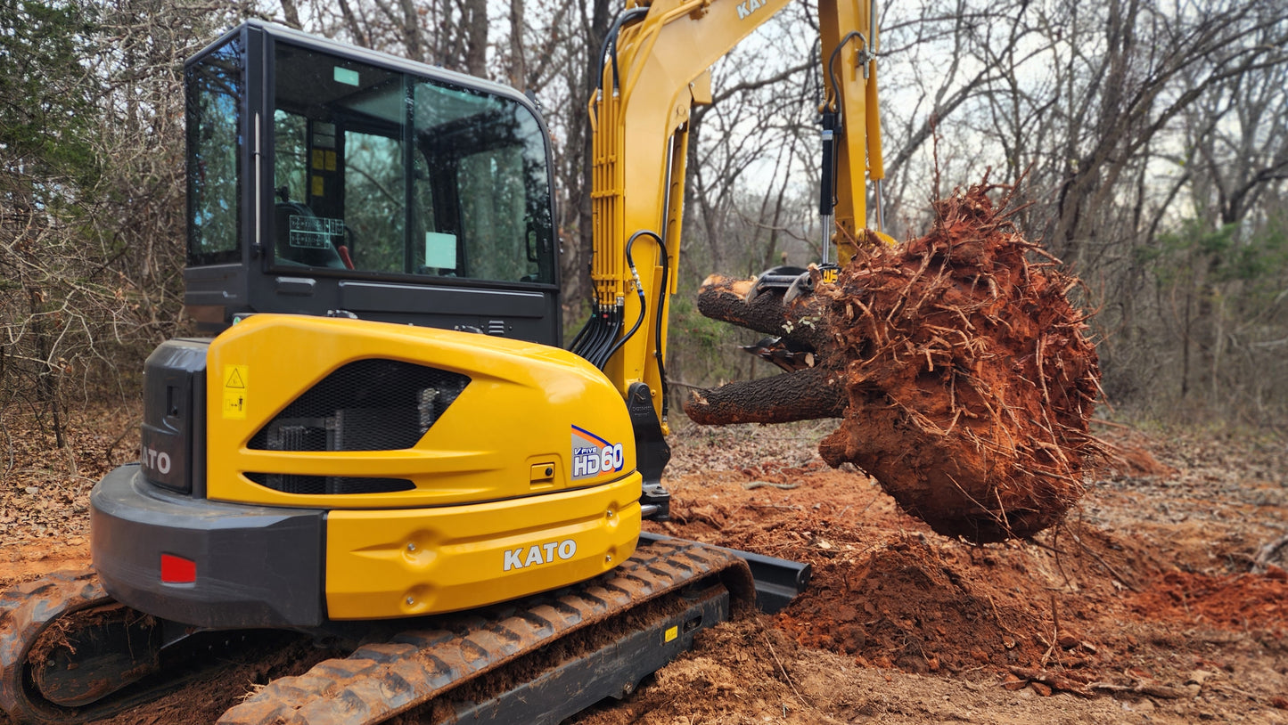 '23 Kato HD60V5 Enclosed Cab Excavator - 190 hrs